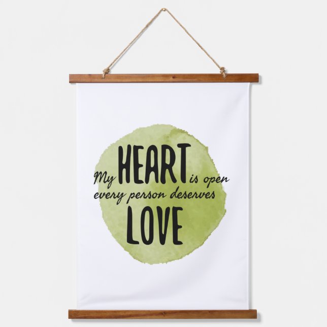 self love positive vibes for life acceptance  hanging tapestry (Front)