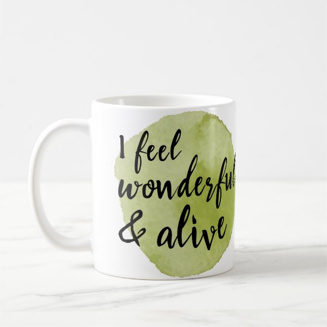self love positive vibes words for self care coffee mug (Left)