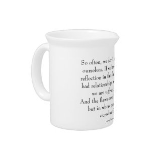 self-love quote beverage pitcher