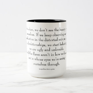 self-love quote Two-Tone coffee mug