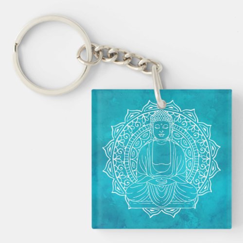Self_Love Shakyamuni Buddha Turquoise Keychain