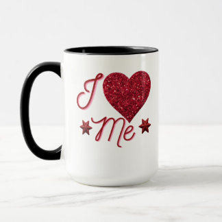 Self Love Valentine Quote Minimal Design Mug