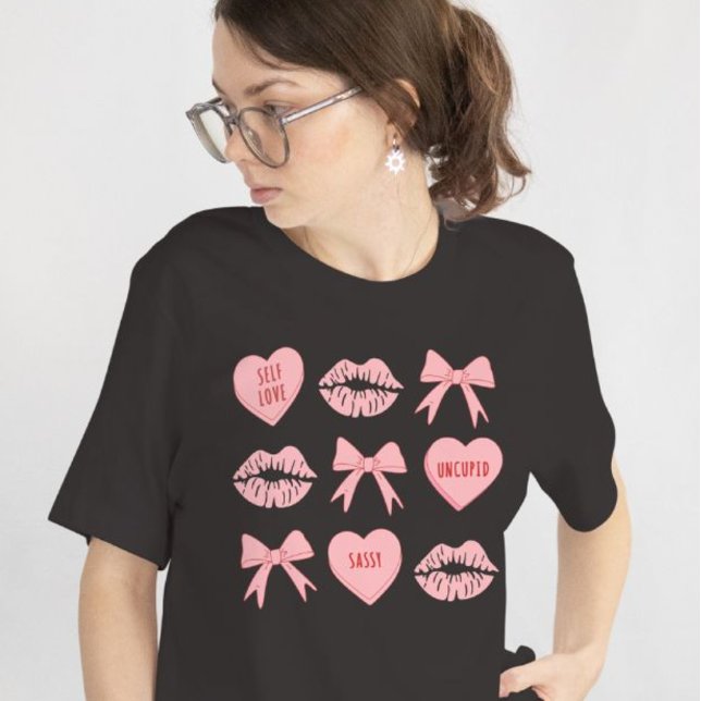 Self-Love Valentine’s Day T-Shirt  Tri-Blend Shirt (front)
