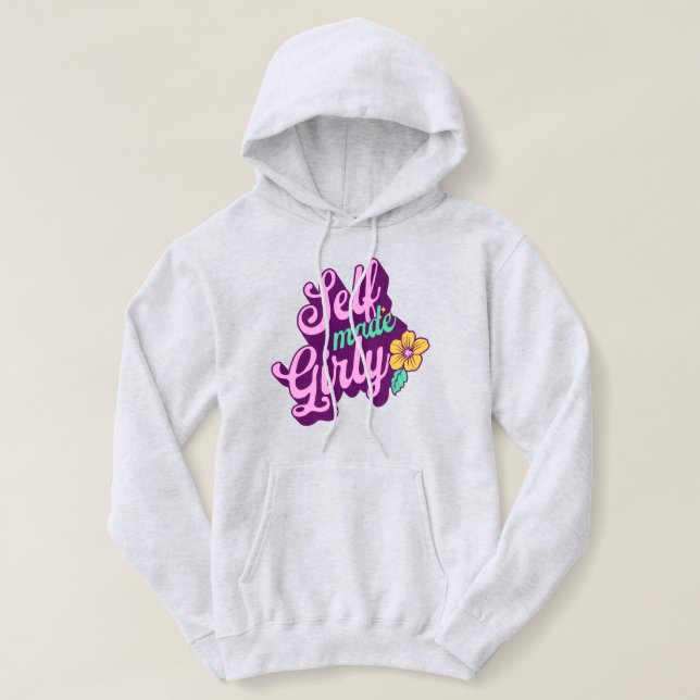 Self Made Girly - Ash Hoodie (Design Front)