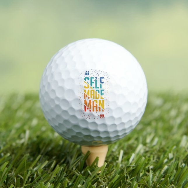 Self Made Man | Funny LGBTQ | Pride Month Golf Balls (Insitu Tee)