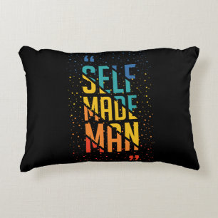 Self Made Man – LGBTQ+ Trans Pride Accent Pillow