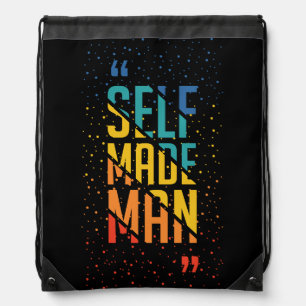Self Made Man – LGBTQ+ Trans Pride Drawstring Bag