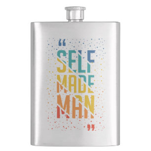 Self Made Man – LGBTQ+ Trans Pride Flask