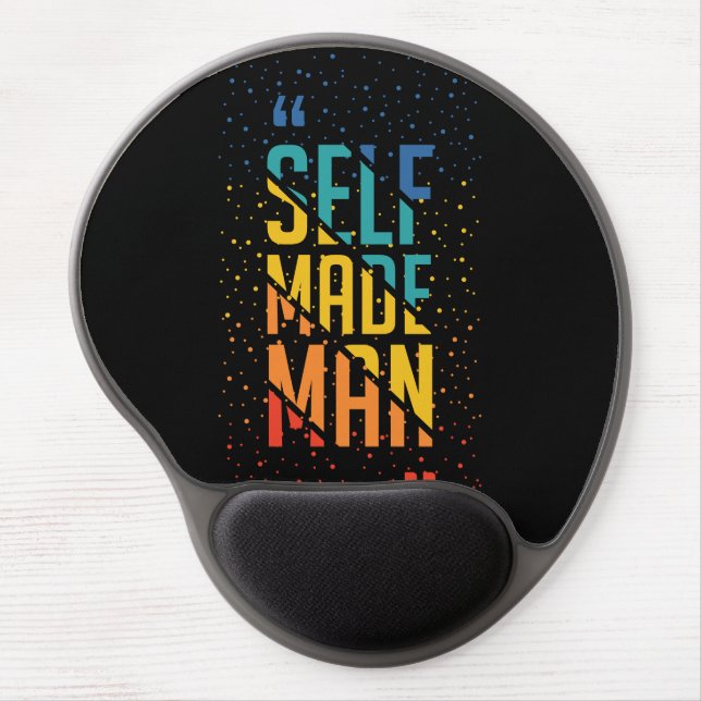 Self Made Man – LGBTQ+ Trans Pride Gel Mouse Pad (Front)