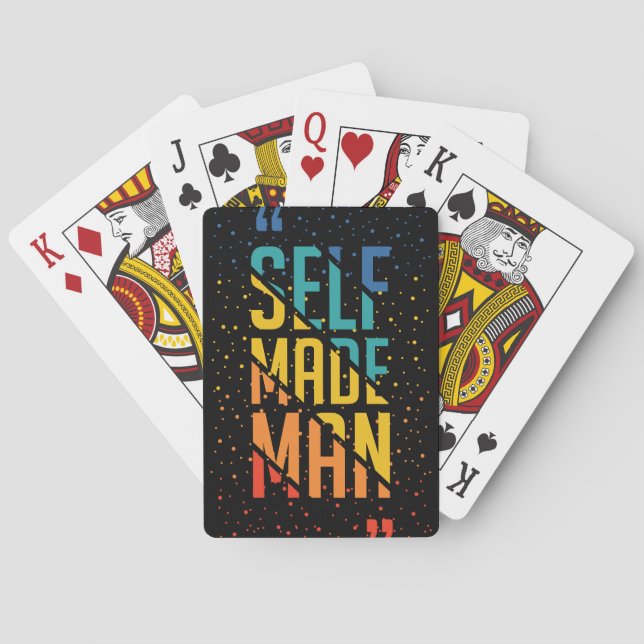 Self Made Man – LGBTQ+ Trans Pride Poker Cards (Back)