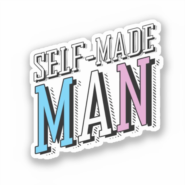 Self-Made Man Sticker (Front)