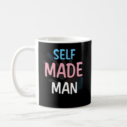 Self Made Man Transman LGBT Trans Pride Flag Gift Coffee Mug