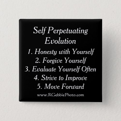 Self Perpetuating Evolution The Five Keys Pinback Button