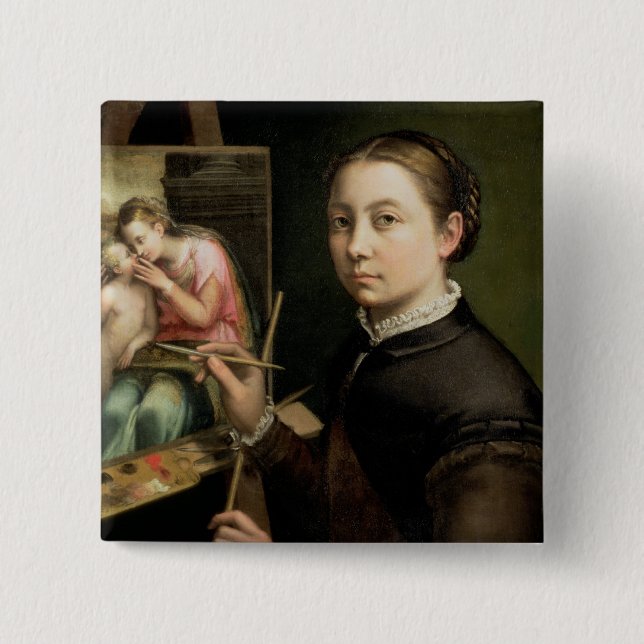 Self portrait, 1556 button (Front)