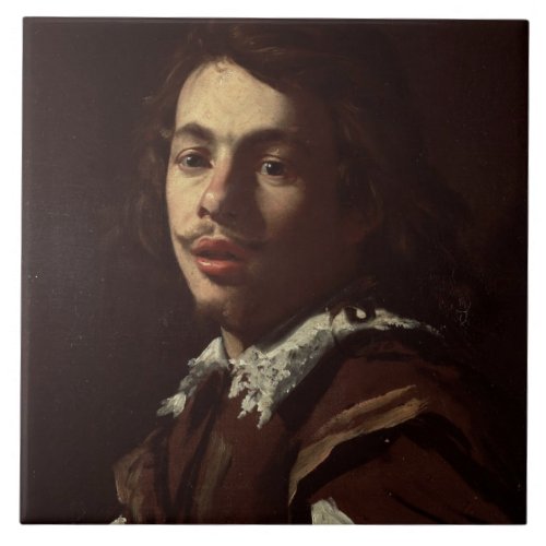 Self Portrait 1620 oil on canvas Tile