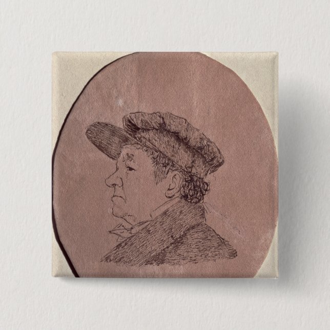 Self Portrait, 1824 Button (Front)