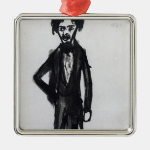 Self Portrait, 1849 Metal Ornament