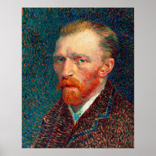 Self-Portrait (1887) by Vincent Van Gogh Poster