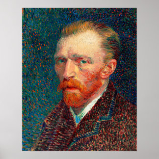Self-Portrait (1887) by Vincent Van Gogh Poster