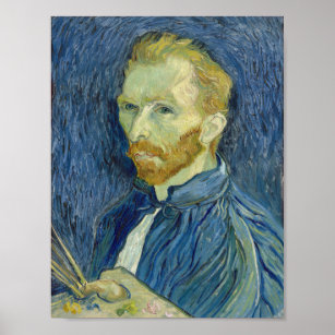 Self-Portrait 1889 by Vincent van Gogh Poster