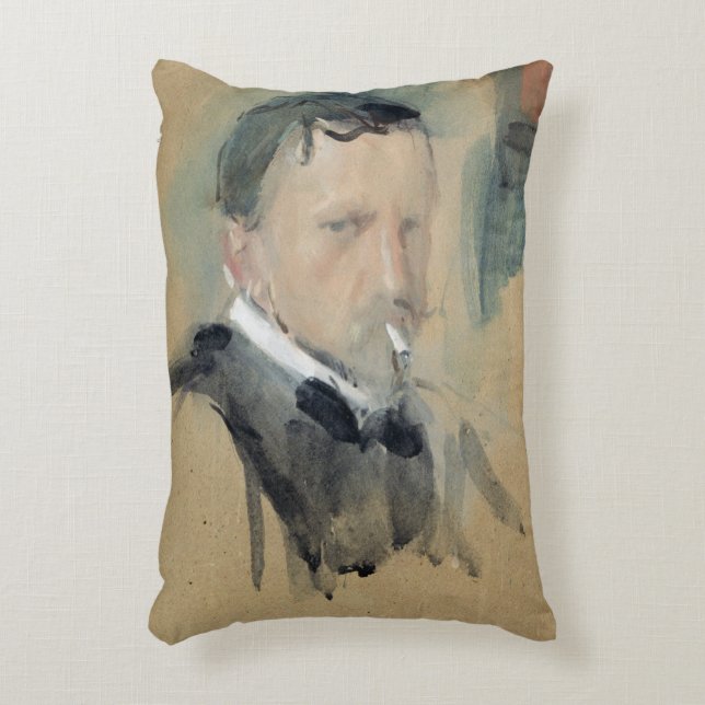 Self Portrait, 1901 Decorative Pillow (Front(Vertical))
