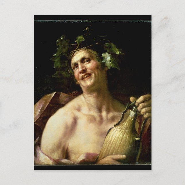 Self Portrait as Bacchus Postcard (Front)