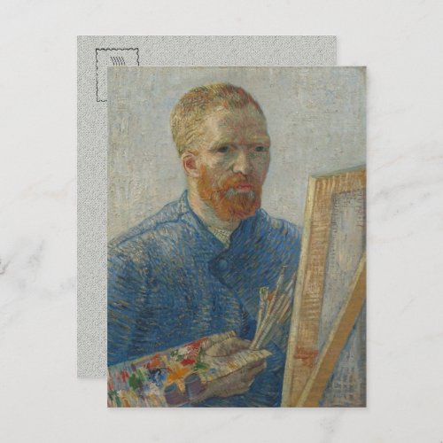 Self_Portrait as Painter Vincent van Gogh Vintage Postcard