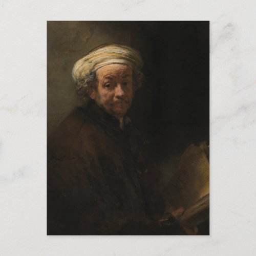 Self Portrait as the Apostle Paul by Rembrandt Postcard