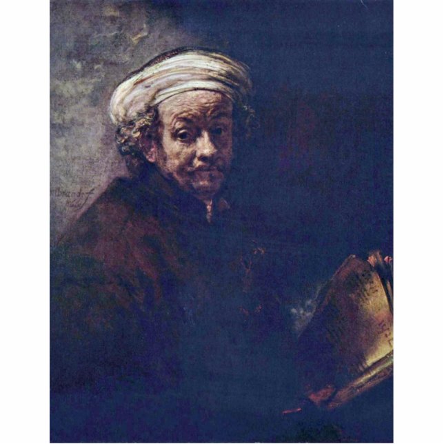 Self-Portrait As The Apostle Paul. By Rembrandt Statuette (Front)