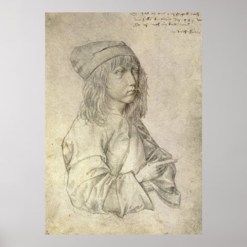 Self Portrait at Age 13 by Albrecht Durer Poster