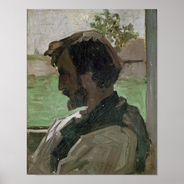 Self Portrait at Saint-Saveur, 1868 Poster (Front)