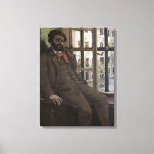 Self Portrait at Sainte-Pelagie, 1871 Canvas Print