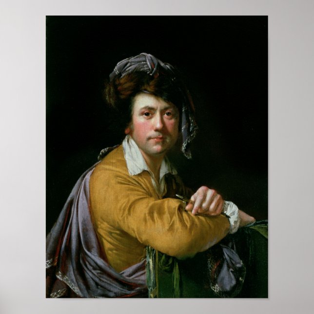 Self Portrait at the age of about Forty, c.1772-3 Poster (Front)