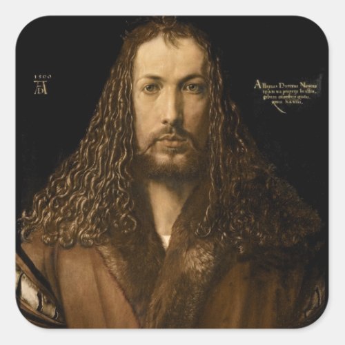 Self Portrait at the Age of Twenty_Eight 1500 Square Sticker