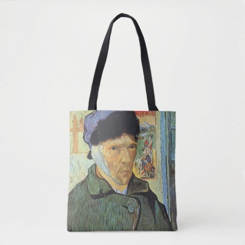 Self Portrait Bandaged Ear by Vincent van Gogh Tote Bag