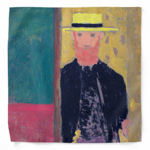 Self Portrait (Bearded Man), Edouard Vuillard Bandana