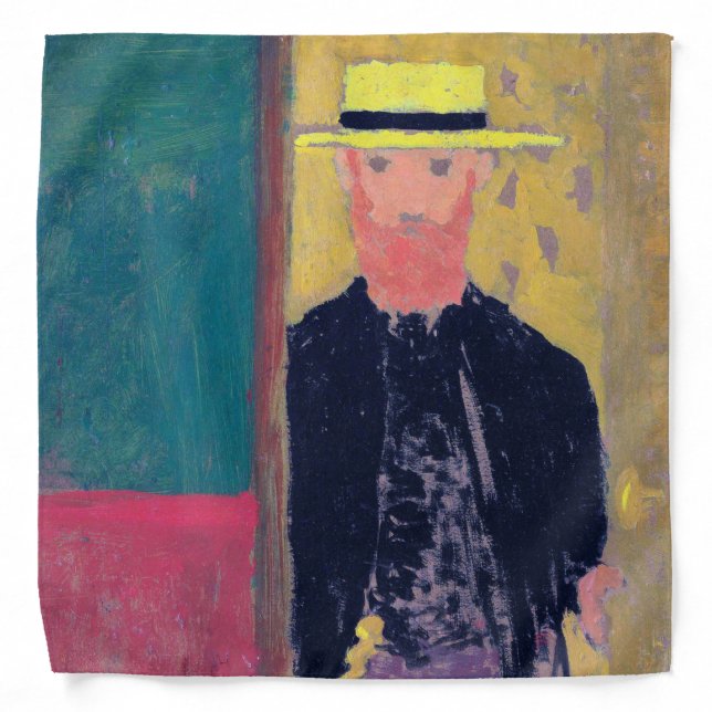 Self Portrait (Bearded Man), Edouard Vuillard Bandana (Front)
