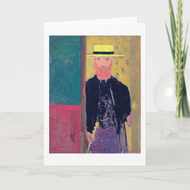 Self Portrait (Bearded Man), Edouard Vuillard Card (Front)