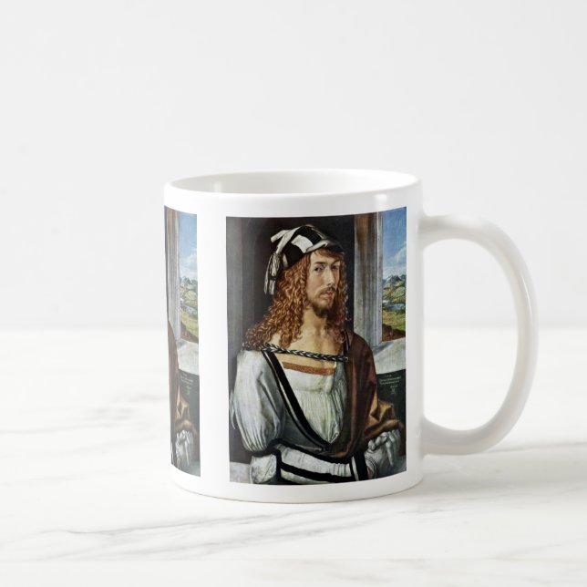 Self-Portrait,  By Albrecht Dürer Coffee Mug (Right)