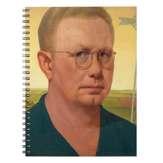 Self-Portrait by Grant Wood Notebook (Front)