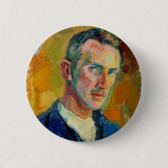 Self-Portrait (by Magnus Enckell) Button (Front)