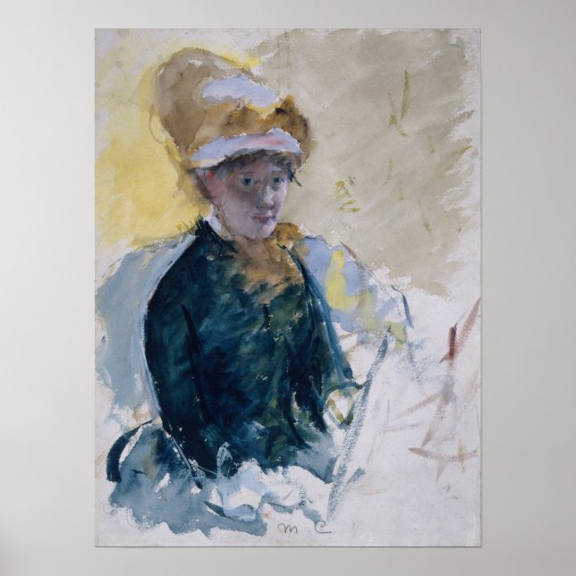 Self-Portrait by Mary Cassatt Poster (Front)