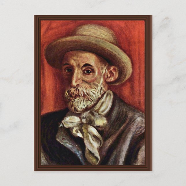 Self-Portrait By Pierre-Auguste Renoir Postcard (Front)