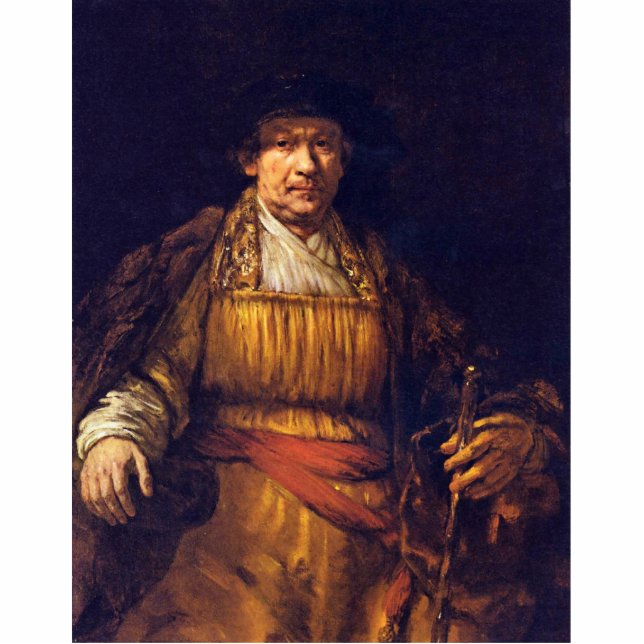 Self-Portrait By Rembrandt Harmensz. Van Rijn Statuette (Front)