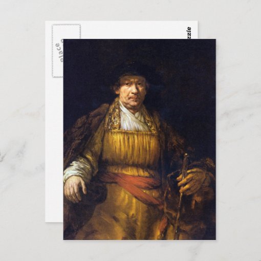 Self-Portrait By Rembrandt Harmenszoon Van Rijn Postcard | Zazzle