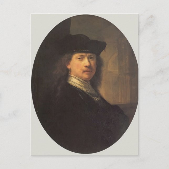 Self-portrait by Rembrandt Postcard (Front)