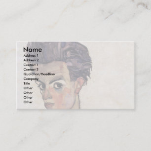 Self-Portrait By Schiele Egon Business Card