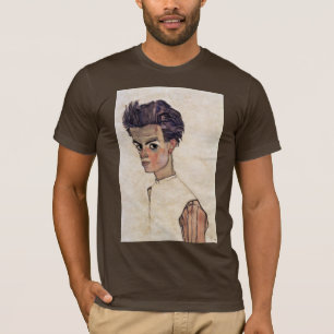 Self-Portrait By Schiele Egon T-Shirt