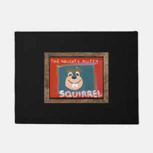 Self-portrait by the NN Squirrel Door Mat