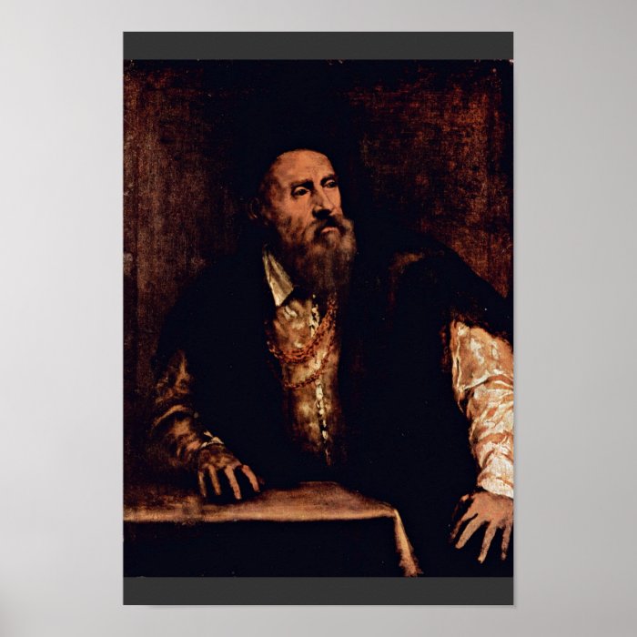 Self Portrait By Titian Poster